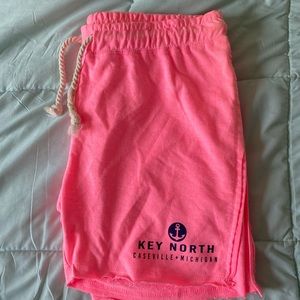 caseville pink sweat shorts